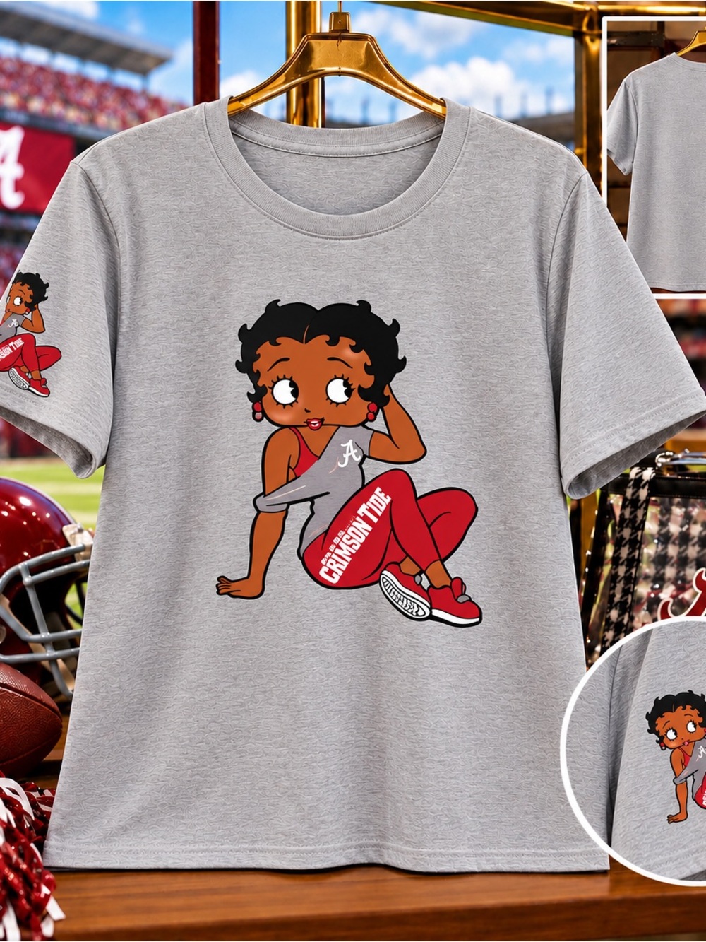 Betty Boop Crimson Tide Graphic Tee